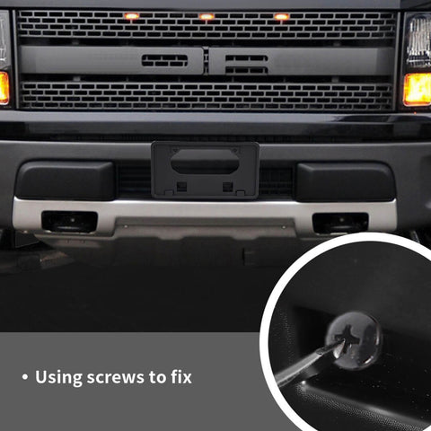 For 2009-2014 Ford F150 Front Bumper License Plate Holde Frame