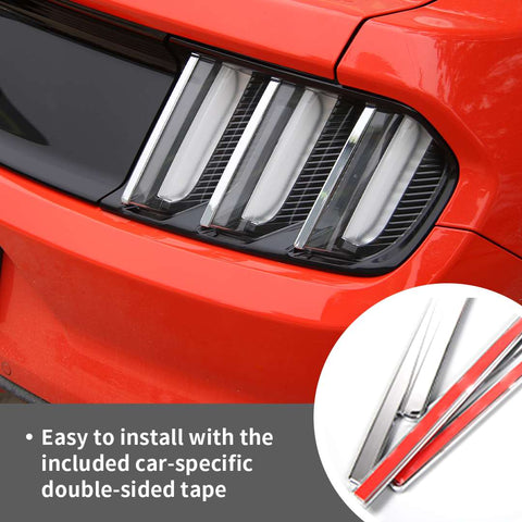 For Ford Mustang 2015-2018 Mustang Taillight Trim Chrome