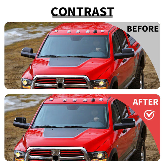 For 2009-2018 Dodge RAM Rearview Mirror Sheel Covers Trim Top Half W/Turn Signal Light