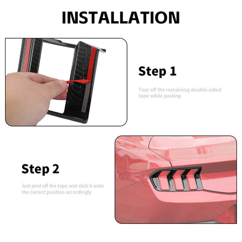 For 2024+ Ford Mustang Taillights Lamp Cover Guard Cover Trim