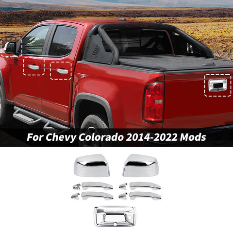 For 2014-2022 Chevy Colorado/GMC-CANYON 12 x Rearview Mirror & Door Handle & Tailgate Handle Cover Trim Kit