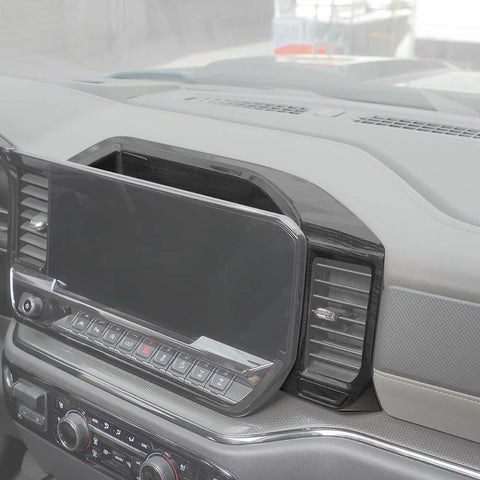 Central Control Navigation GPS Panel Trim Cover Decor For Chevy Silverado 2022+ Accessories | CheroCar