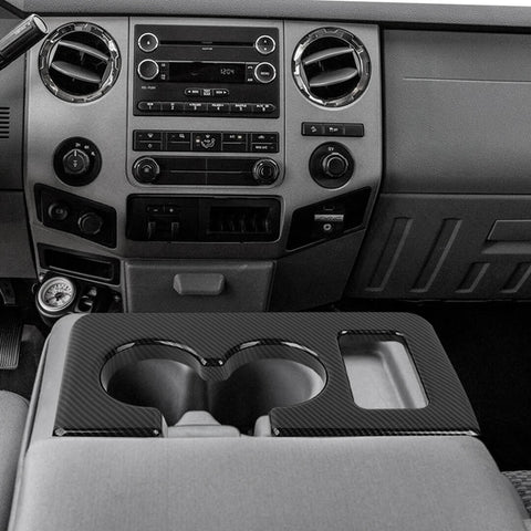 For 2008-2016 Ford F250/F350/F450/F550 Front Armrest Water Cup Holder Trim Panel Cover