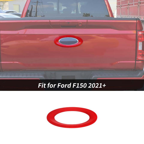 Exterior Rear Car Logo Emblem Badge Ring Trim Decoration For Ford F150 2021+ Accessories | CheroCar