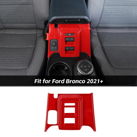 Window Switch Button Panel Cover Trim Frame For Ford Bronco 2021+ 4-Door Accessories | CheroCar