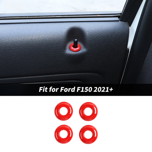 For 2021+ Ford F150/2009-2014 Ford F150 Raptor Inner Door Lock Pin Ring Cover Trim