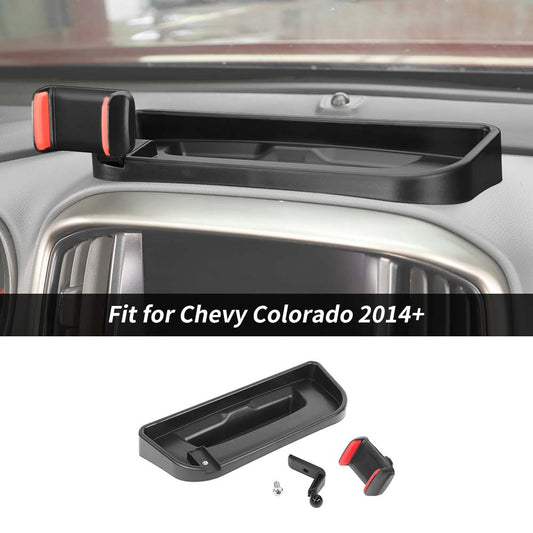 Cell Phone Holder Dash Mount with Storage Box Bracket For Chevy Colorado 2014+ Accessories | CheroCar