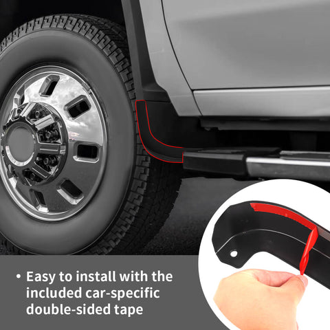 For 2022+ Chevy Silverado Car Sides Fender Flare Corner Cover Wheel Arch Trim