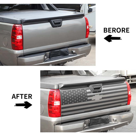 US Flag Car Rear Tailgate Sticker Decal Cover For Chevy Avalanche 2007-2013 Accessories | CheroCar