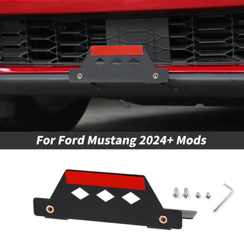 For 2024+ Ford Mustang Front License Plate Frame License Mount Holder