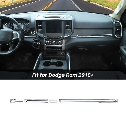 Center Console Trim Decor Panel Strip For Dodge Ram 2018+ Accessories | CheroCar