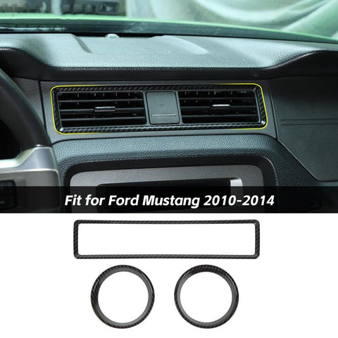 Front Air Conditioning Vent Trim Ring Cover For Ford Mustang 2010-2014 Accessories | CheroCar