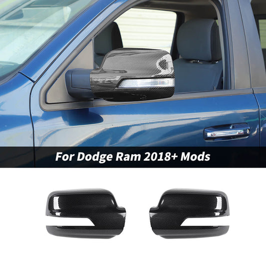 For 2018+ Dodge RAM Reverse Mirror Caps Shell Trim Cover