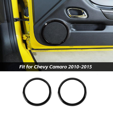 Interior Door Speaker Horn Cover Ring Trim Frame For Chevy Camaro 2012-2015 Accessories | CheroCar