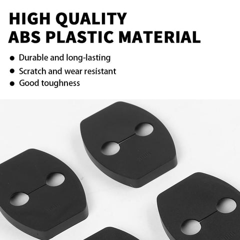 For 2010-2023 Toyota 4Runner 4 x Black Door Lock Protector Buckle Cover Trim