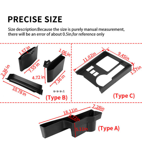 For 2010-2023 Toyota 4Runner Gear Shift Storage Box Organizer Tray