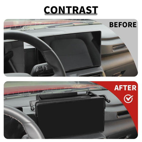 For 2024+ Ford Mustang Behind Center Console Dashboard Storage Box Phone Holder Organizer