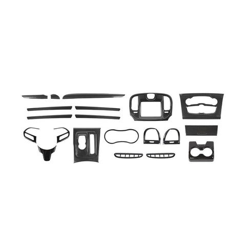 For 2015+ Chrysle 300C Interior Center Console Full Decor Cover Trim Kit