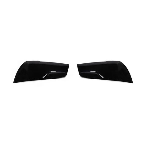 For 2011-2014 Dodge Charger Smoked Black Front Headlight Lamp Cover Trim Bezels