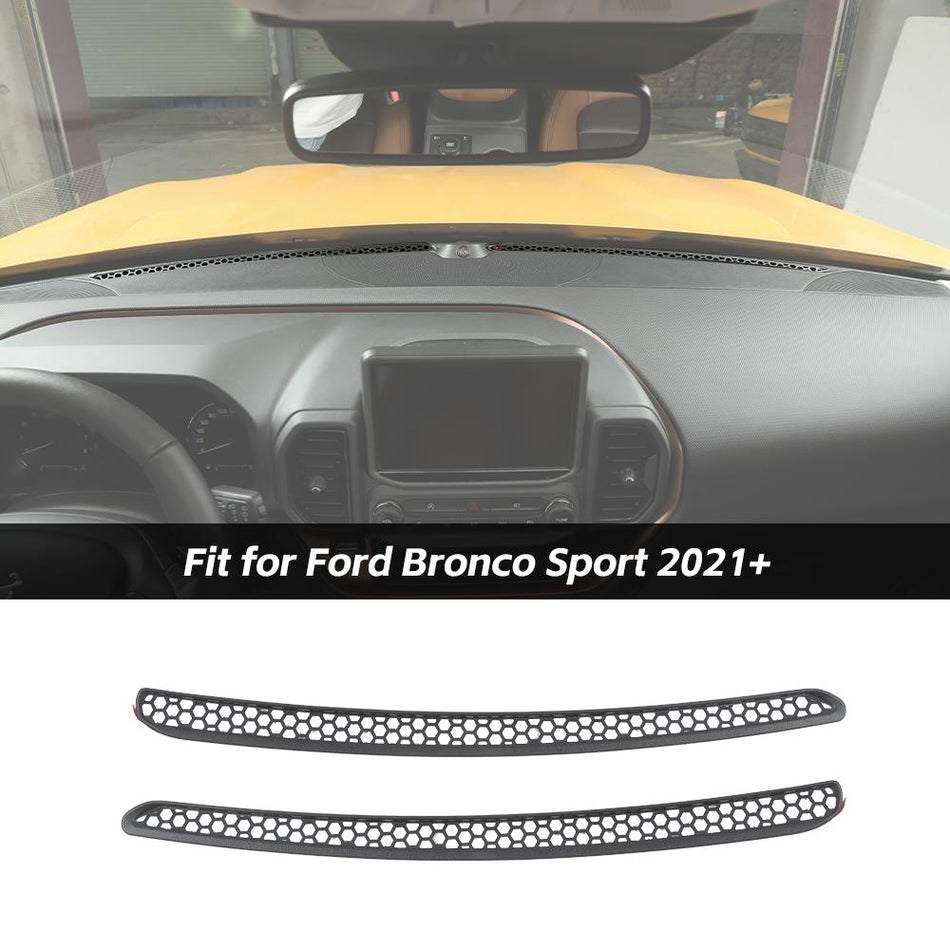 For 2021+ Ford Bronco Sport Dashboard Air Vent Panel Cover Decor Protector Trim