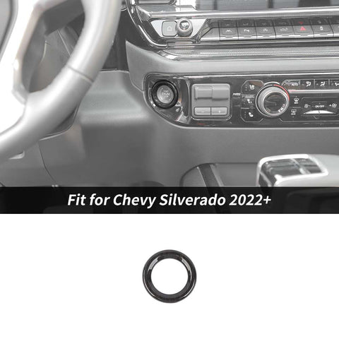 Engine Start Stop Button Frame Decor Bezel Trim Cover For Chevy Silverado 2022+ Accessories | CheroCar