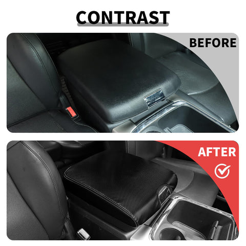 For 2010-2017 Dodge RAM Inner Armrest Box PU Leather Pad Trim Cover