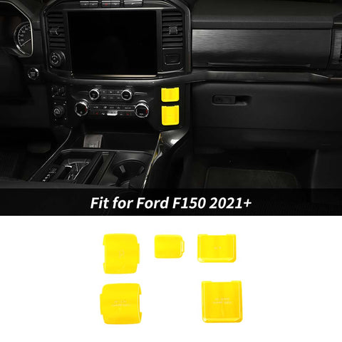 5 x Interior Control Power Socket Cover Trim For Ford F150 2021+ Accessories | CheroCar