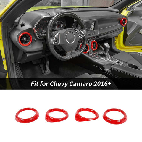 Interior Trim Full Set Available Separately Red For Chevy Camaro 2016+ Accessories | CheroCar