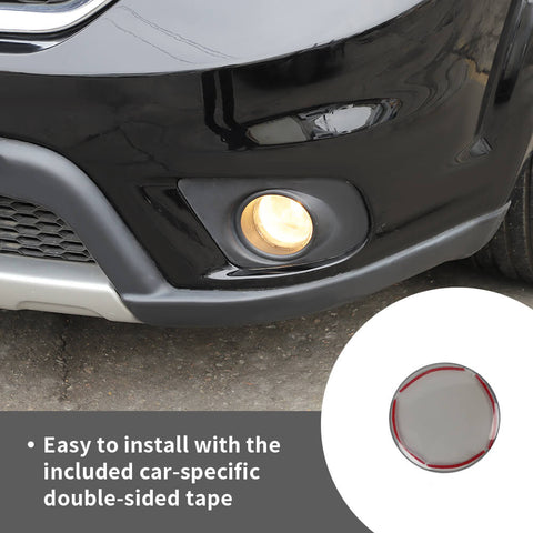 For 2009+ Dodge Challenger/2007-2012 Nitro Smoked Black Front Fog Lamp Light Decor Cover Trim