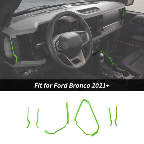 Center Console Handle Decor Strips Cover Trim Guard For 2021+ Ford Bronco｜CheroCar