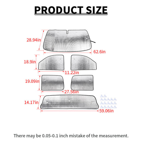 For 2007-2013 Chevy Silverado/GMC-SIERRA Windshield Sunshade Sun Shade Heat Shield Window Sun Visor Mat