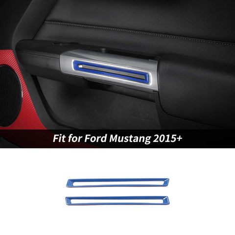 For 2015+ Ford Mustang Inner Door Handle Cover Trim Decor Ring