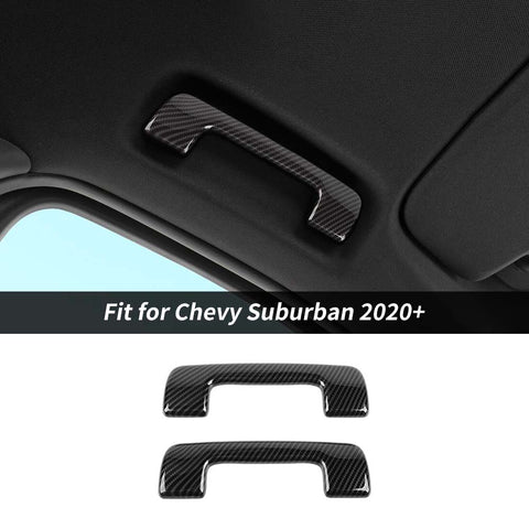 Front Roof Top Handle Cover Trim For Chevy Suburban 2020+/Tahoe/GMC-YUKON 2021+ Carbon Fiber Accessories | CheroCar