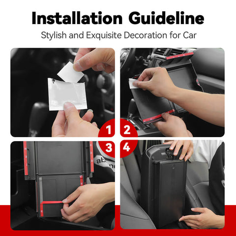 For 2010-2023 4Runner Center Console Armrest Box Hidden Storage Box Accessories