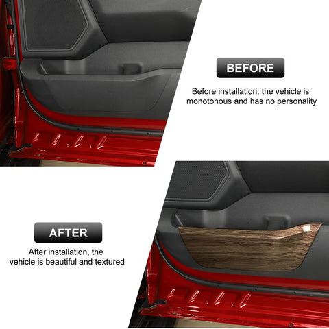 Car Door Storage Compartment Box Panel Cover Trim For Ford F150 2021+ Accessories | CheroCar