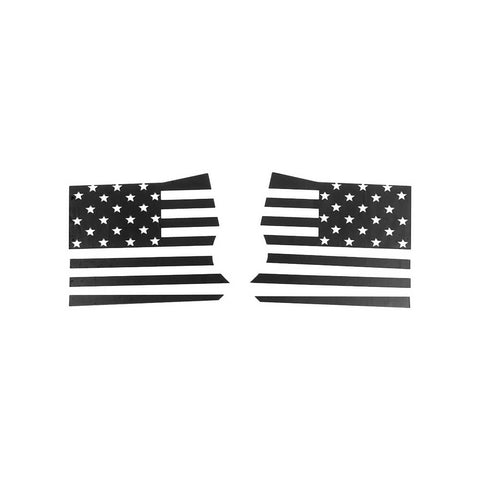 For 2015+ Ford Mustang Rear Fender Trim Sticker American Flag
