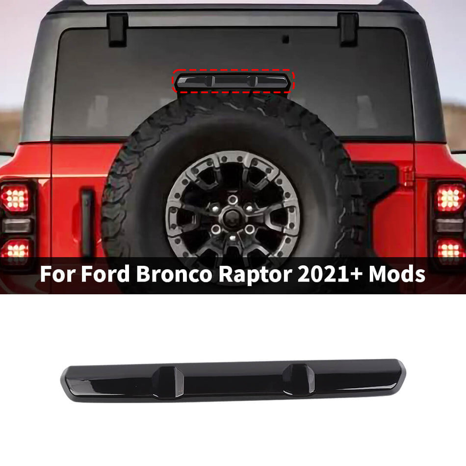 For 2021+ Ford Bronco Raptor Rear High Brake Light Lamp Cover Trim
