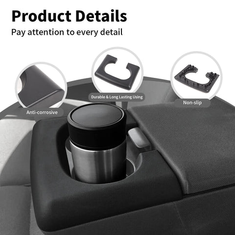 For 2004-2014 Ford F150 Center Console Cup Holder Replacement Pad Accessories