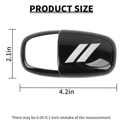 For Dodge 2015+ Charger/Challenger/ 2018+ Durango Interior Gear Shift Knob Decor Cover Trim Black