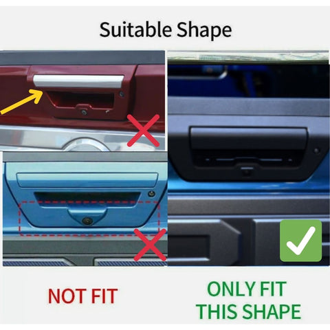 For 2015-2020 Ford F150 Rear Tailgate Door Handle Cover Trim