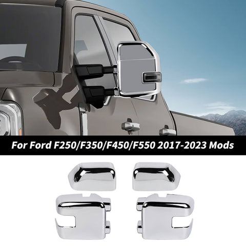 For 2017-2023 Ford F250/F350/F450/F550 Full Rearview Mirror Shell Towing Trim Cover