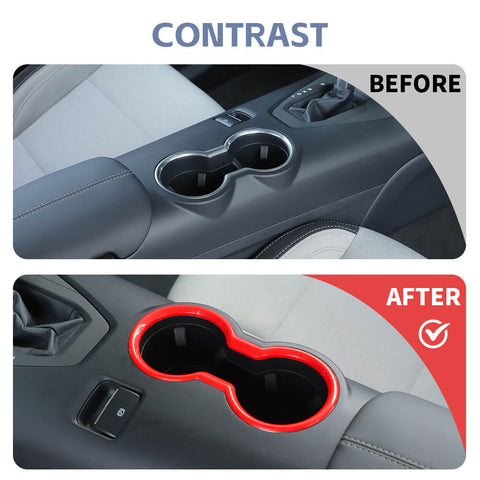 For 2024+ Ford Mustang Car Water Cup Holder Cover Trim