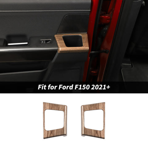 For 2021+ Ford F150 Rear Door Storage Compartment Trim Cover Decor Bezel