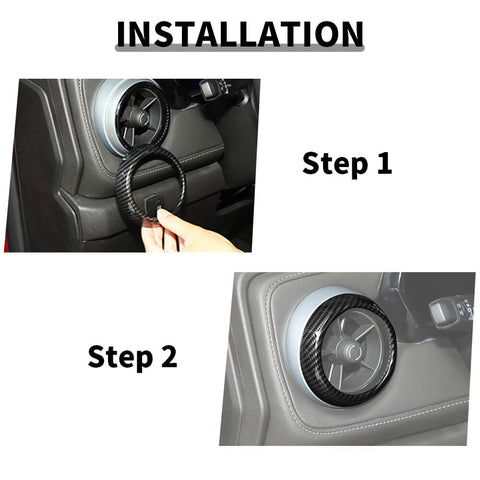 For 2023+ Chevy Colorado Center Console Air Vent Trim Ring Cover