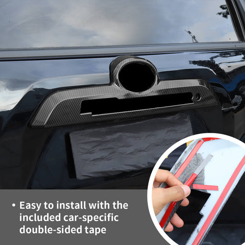 For 2017-2023 4Runner Rearview Mirror Shell & Door Handle & Tailgate Guard Cover Kit