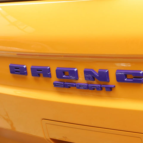 For 2021+ Ford Bronco Sport Rear Grille Logo Letters Decals Stickers Cover