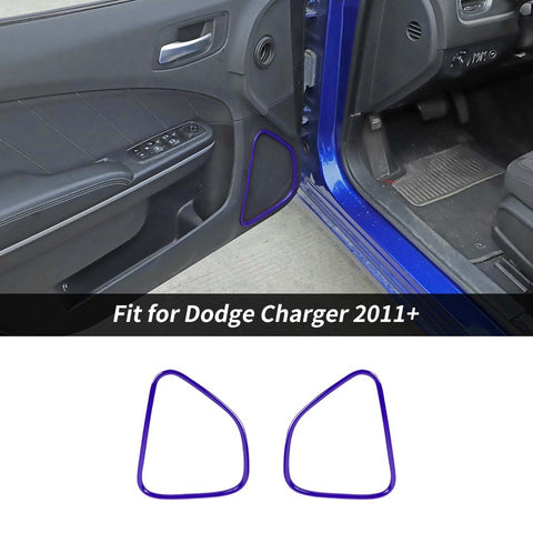 Inner Front Row Door Speaker Stereo Frame Decor Ring Trim For Dodge Charger/Chrysler 300C 2011+ Accessories | CheroCar