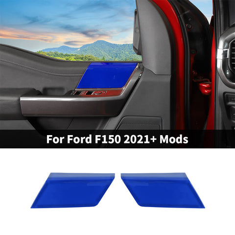 For 2021+ Ford F150 Interior Front Door Panel Handles Cover Trim (2 pcs)