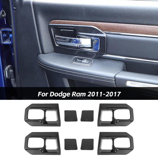 Interior Door Handle Bowl Trim Cover Decor For Dodge Ram 2011-2017 Accessories | CheroCar