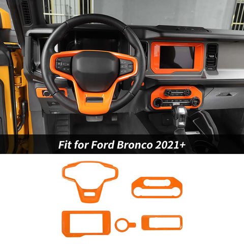 For 2021+ Ford Bronco 5 x Full Interior Panel Cover Trim Kits